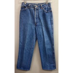 Vintage Chic by H.I.S Jeans Womens 12 Blue Denim Straight Leg Medium Wash Casual